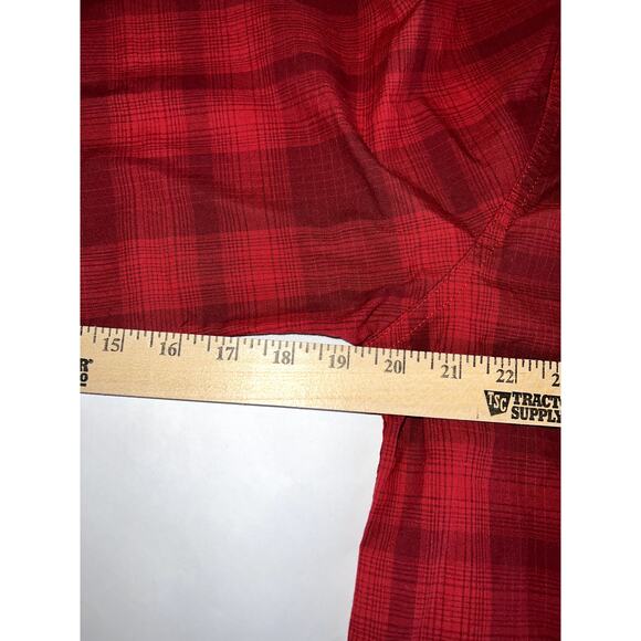 Levi's Red Plaid Button Down Shirt Men's Long Sleeve Casual Size L - Picture 8 of 8